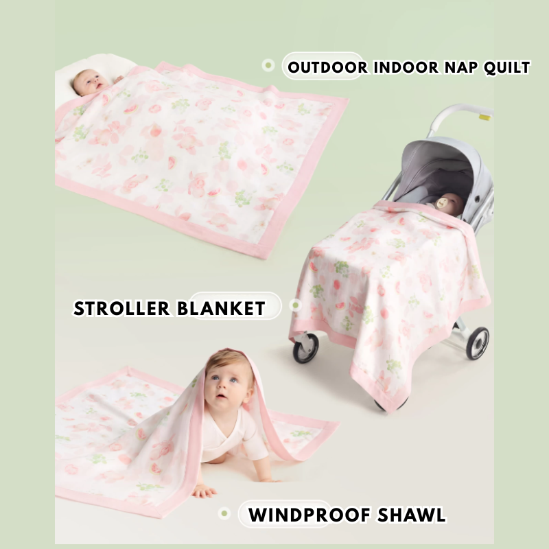 Babycare - Breathable Baby Blanket - Blue