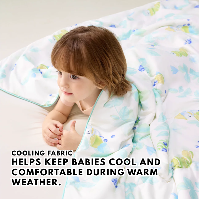Babycare - Natural Cool Summer Blanket For Babies - Blue