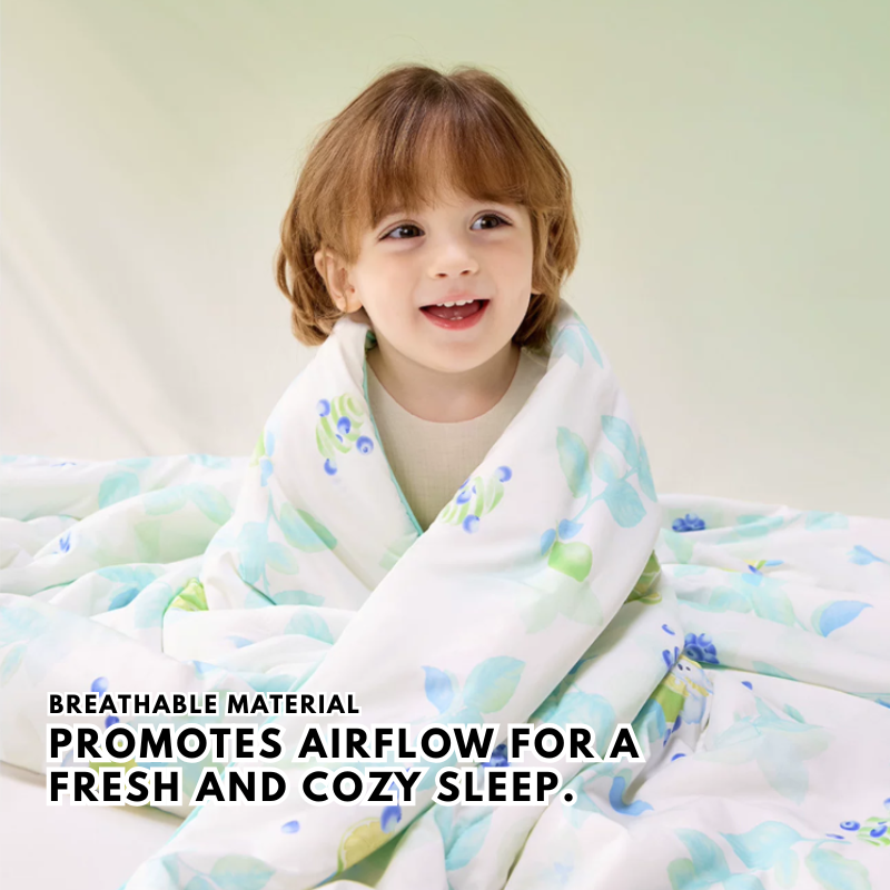Babycare - Natural Cool Summer Blanket For Babies - Blue