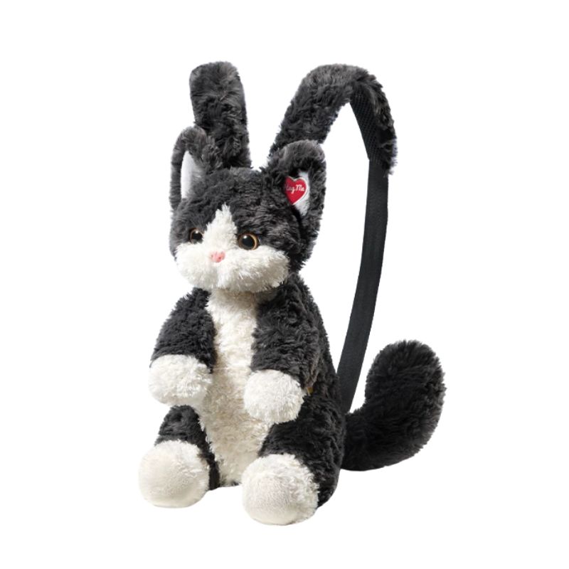 Babycare - Electric Motorized Cat Plush Purse Toy - Black