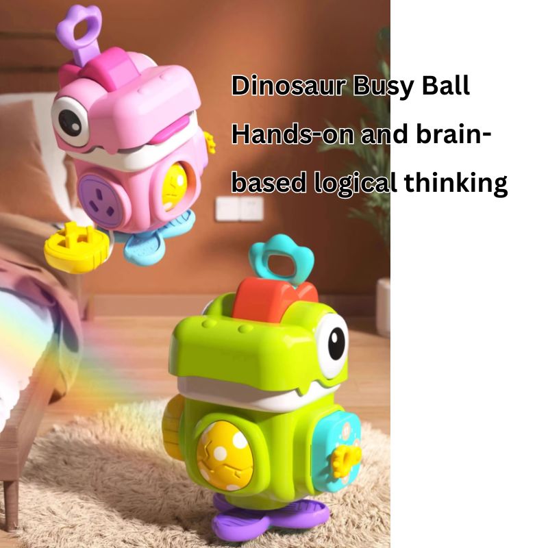 Babycare - Dinosaur Busy Cube Sensory Montessori Toy - Green