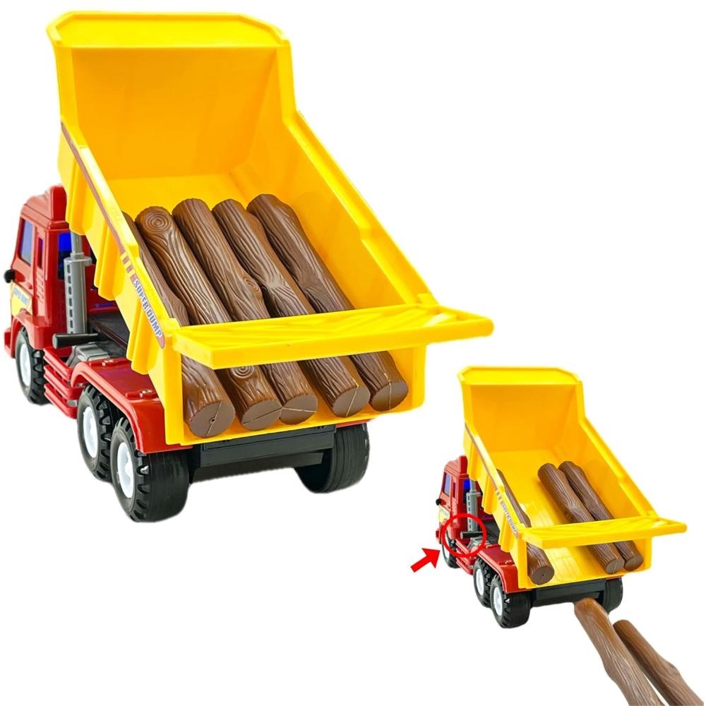 Babycare - Mini Dump Truck Engineering Vehicle Toy - Yellow/Black