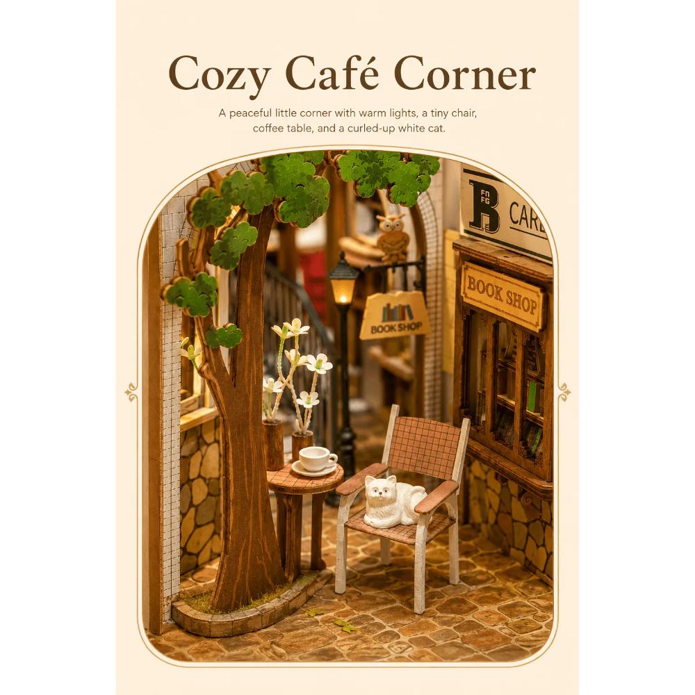 Rolife - DIY Book Nook Sunshine Town - 246 Pc Set