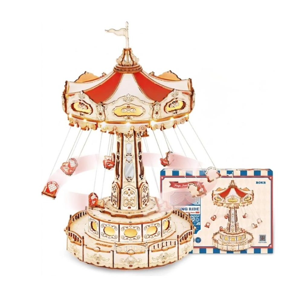 Rolife - Music Box 3D Puzzle Set - Merry Go Round - 289 Pcs