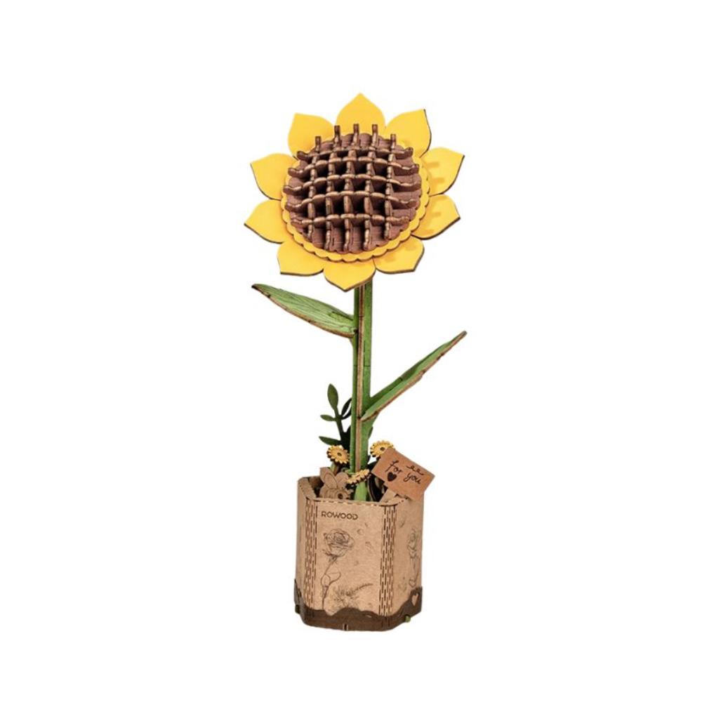 Rolife - DIY Wooden Bloom Craft Sunflower - 86 Pc Set