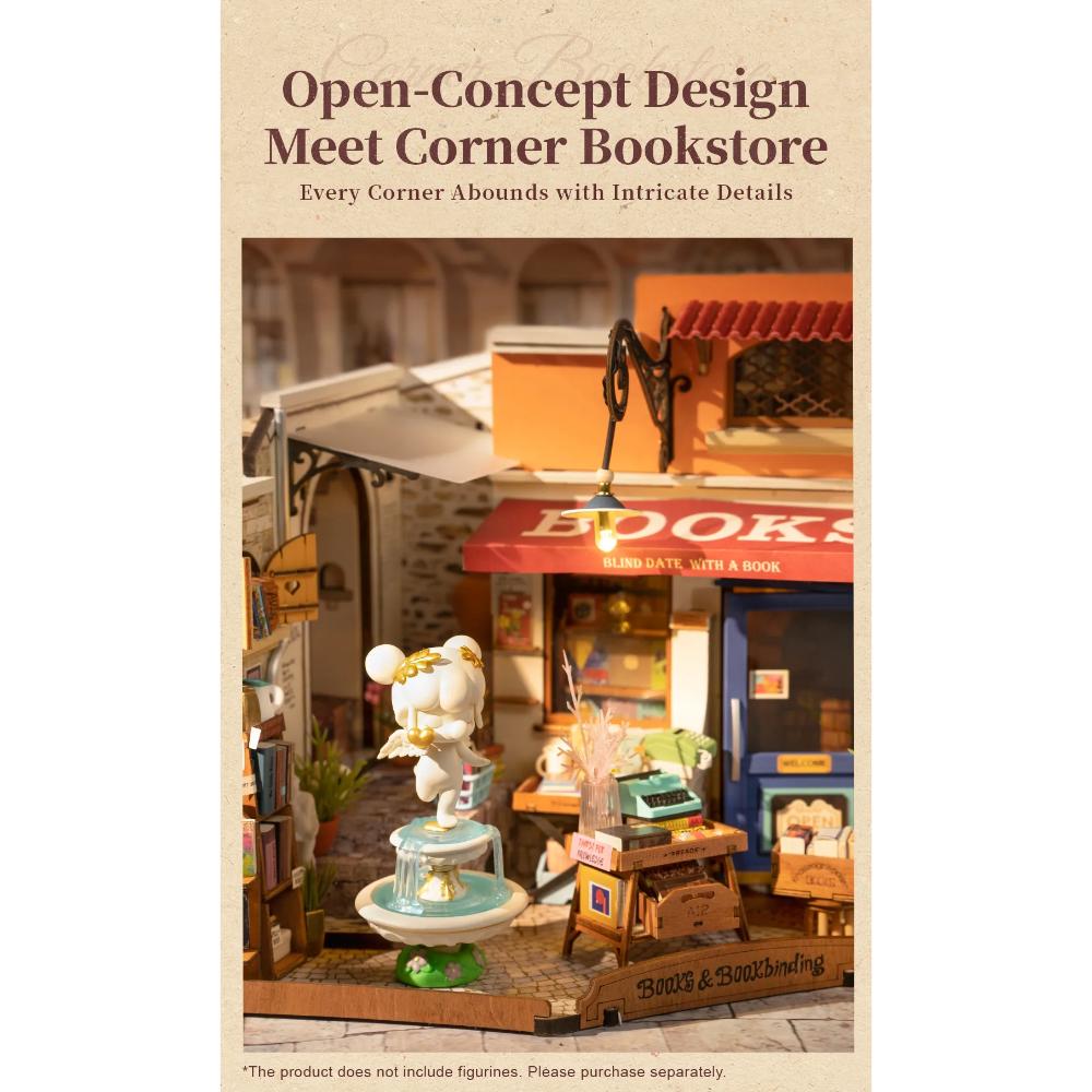 Rolife - DIY Miniature Street Bookshop - 108 Pc Set