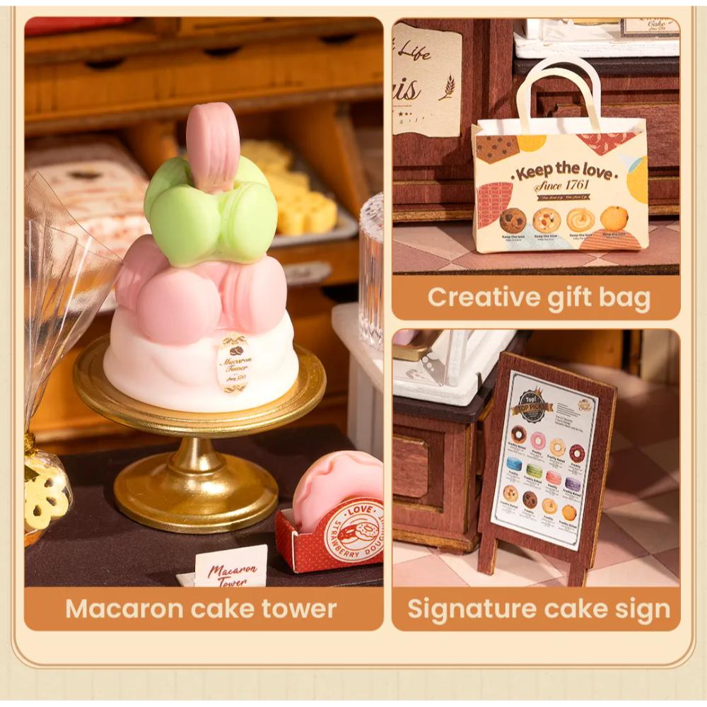Rolife - DIY Honey Dessert Miniature House - 242 Pc Set