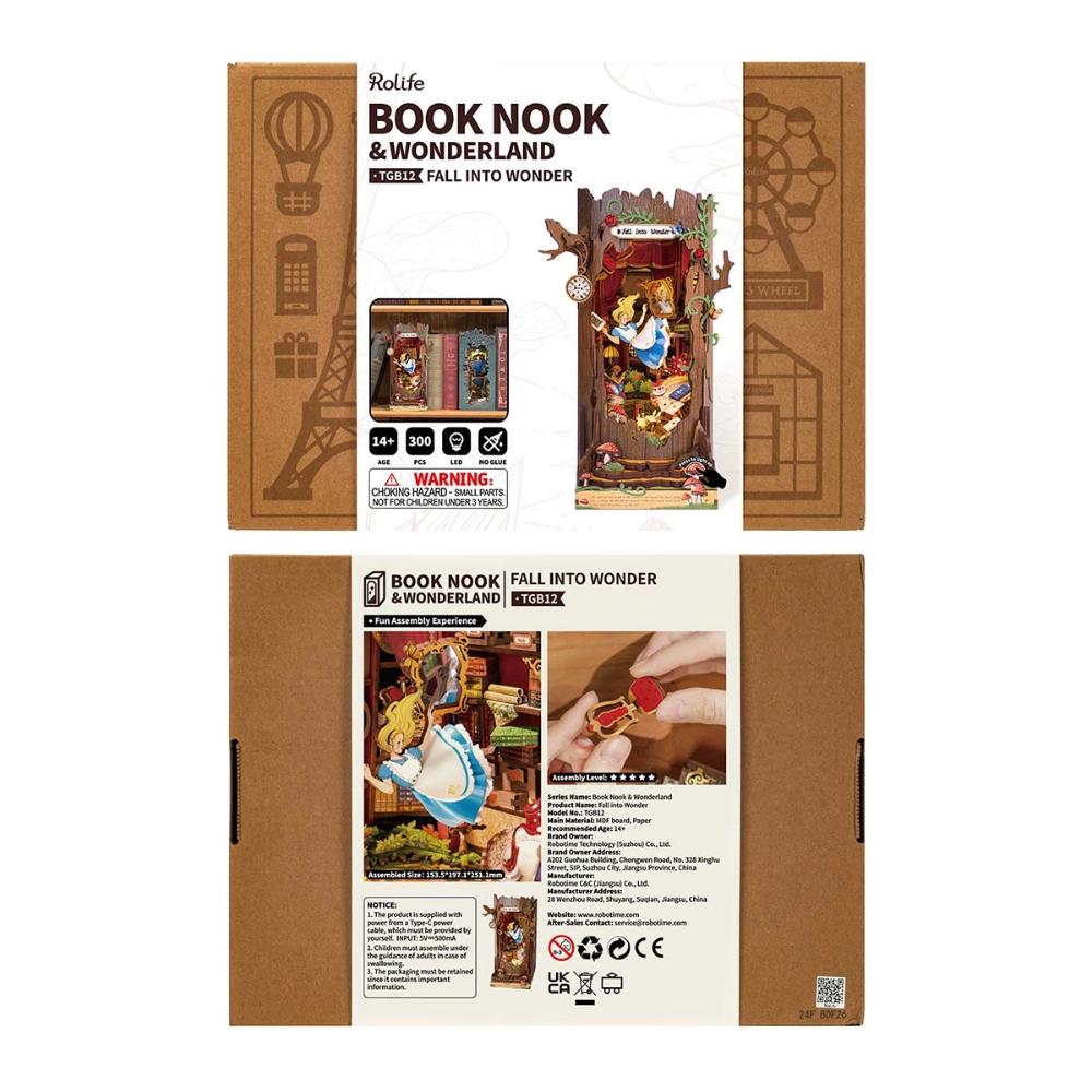 Rolife - DIY Fall Into Wonder Book Nook Kit - 300 Pc Set
