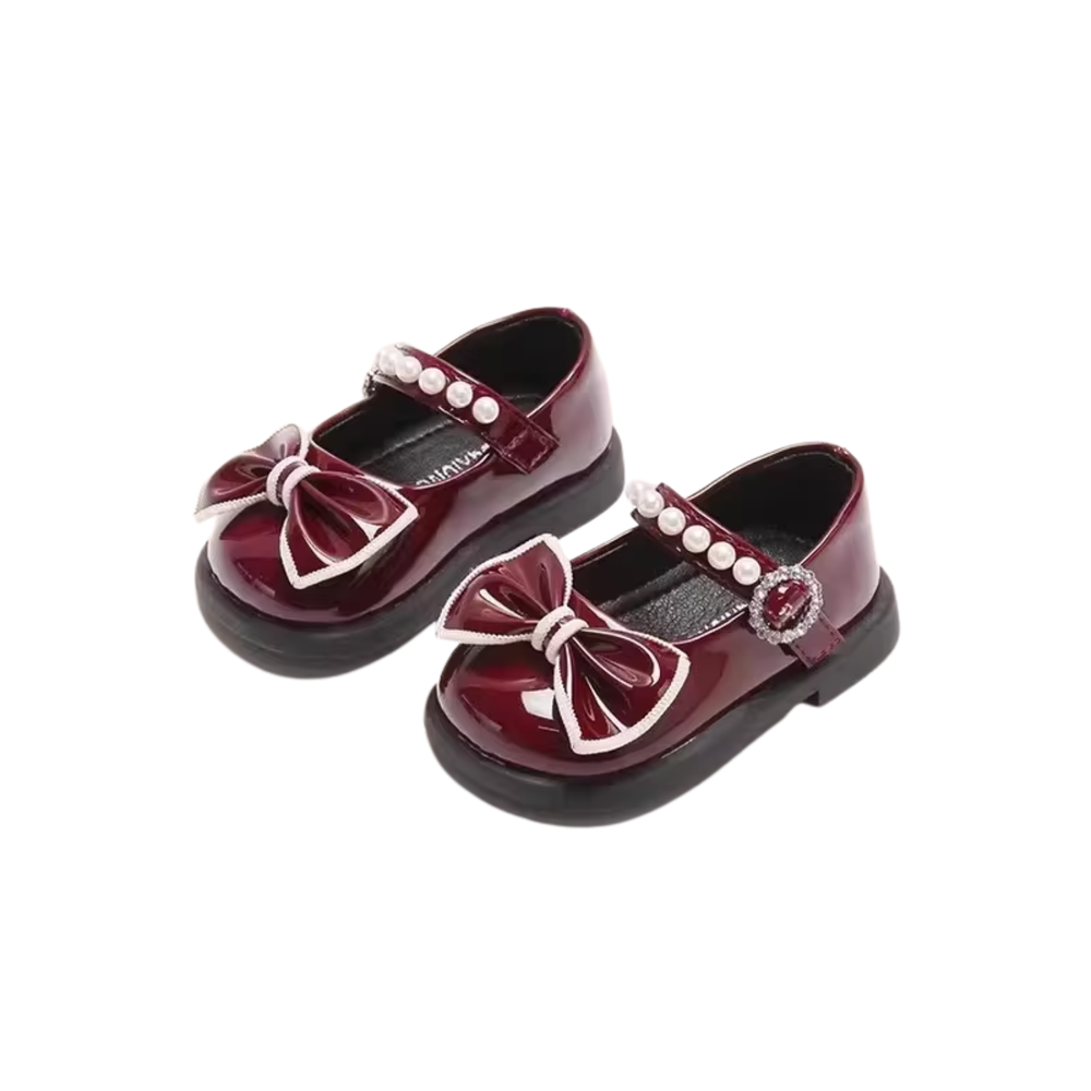 Babycare Baby Girl's Princess Style Leather Shoes