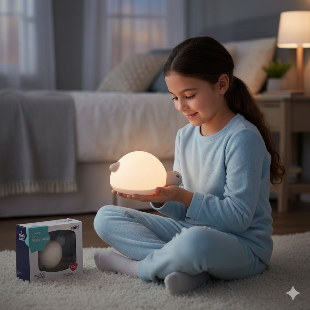 Babycare - Turtle Bedside Lamp - White