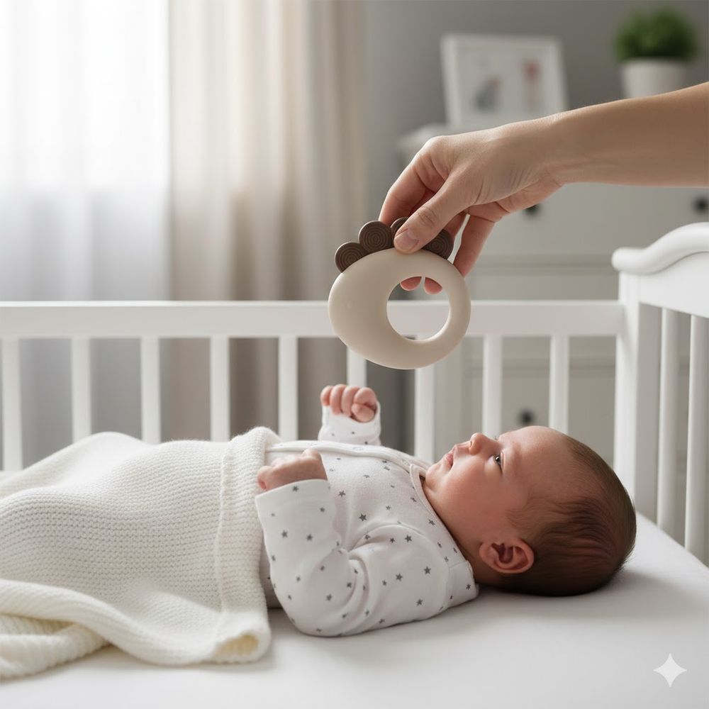Babycare Baby Rattle Fish - Beige