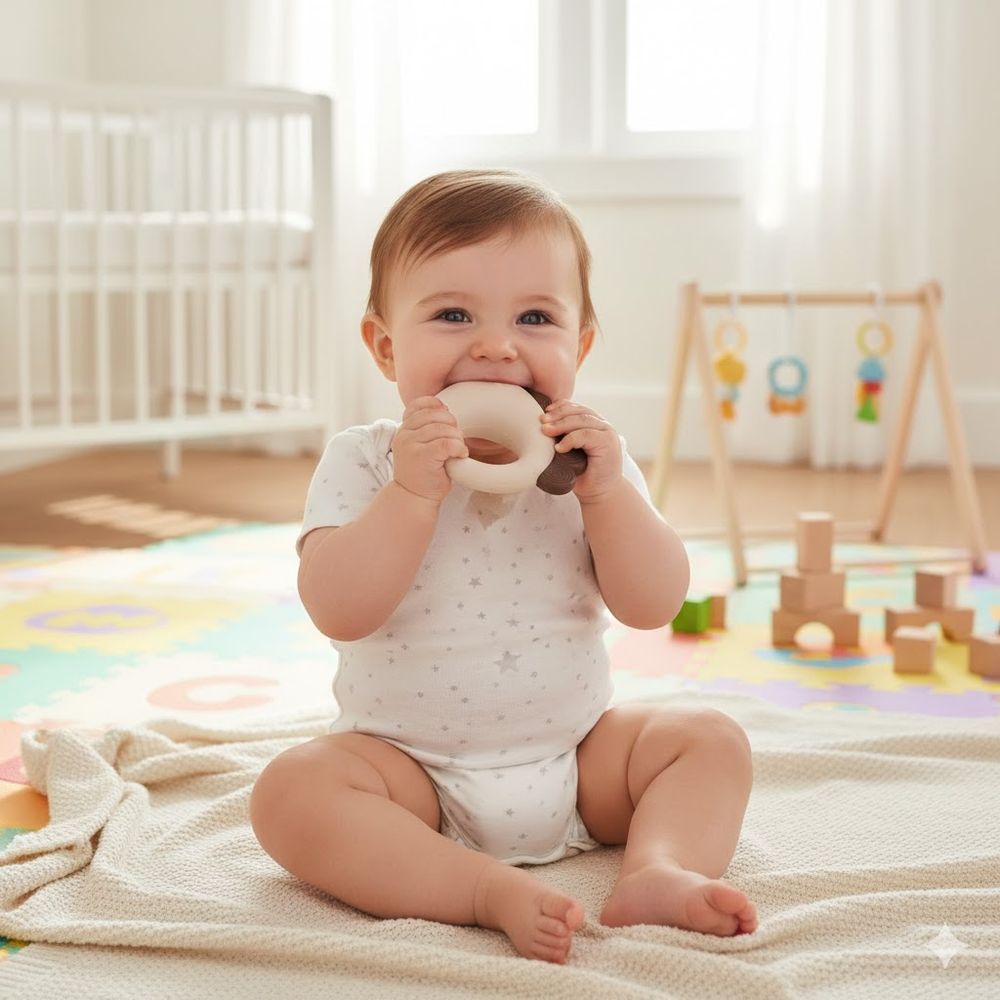 Babycare Baby Rattle Fish - Beige