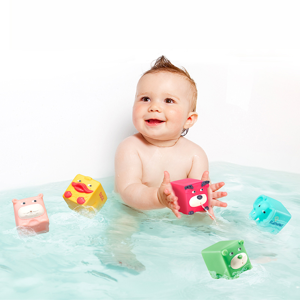 Babycare - Animal Squeeze Lana Forest Blocks - 6 Pcs