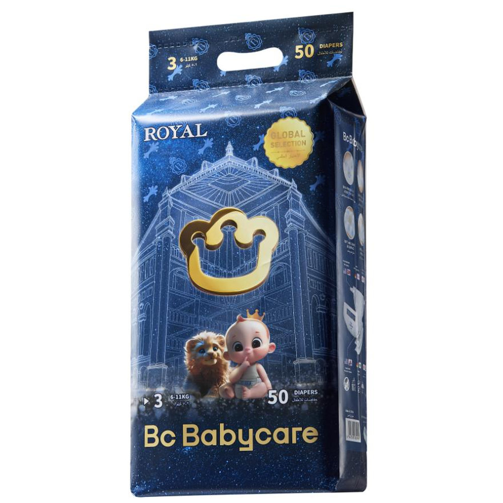 Babycare - Royal Baby Diapers - Size 3 - 6-11 kg - 50 Pcs