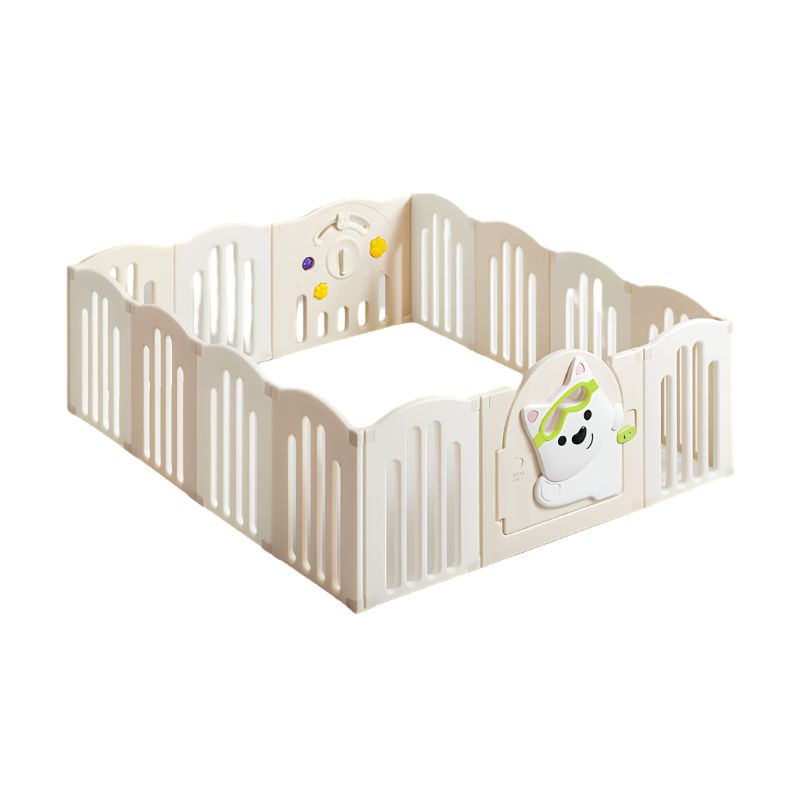 Babycare - West Highland Baby Playpen Safety Gate - White/Grey