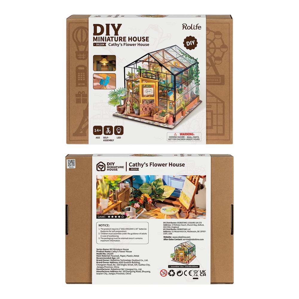 Rolife - DIY Miniature House Cathy's Flower House - 389 Pcs