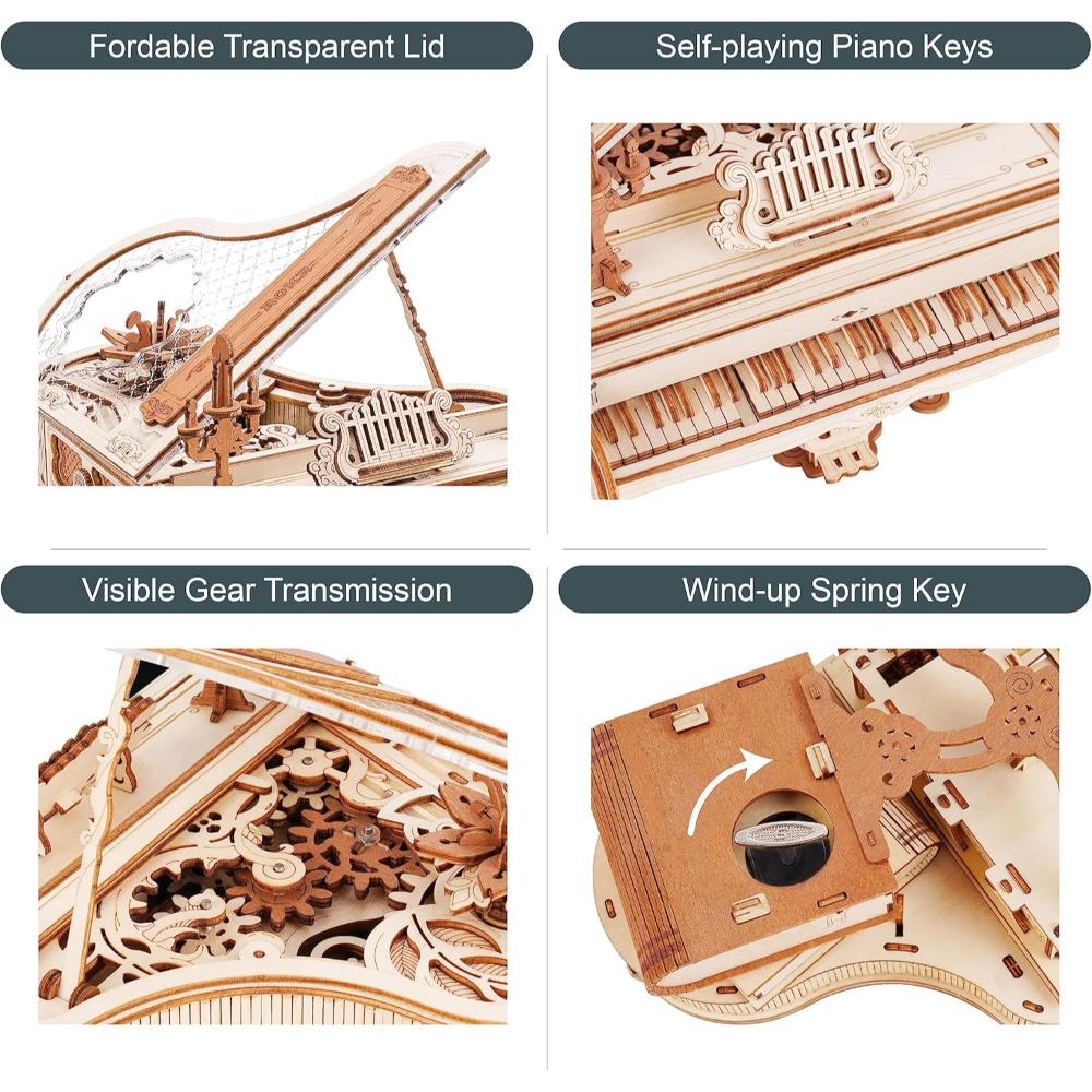 Rolife - DIY Magic Piano 3D Puzzles - 223 Pcs