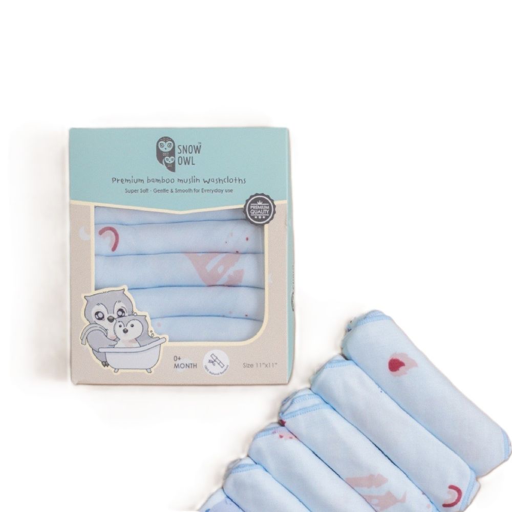 Snow Owl - Bamboo Muslin - Pack of 6 - The Dragon