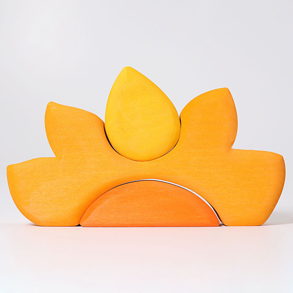 Grimm's - Casa Sole Building Blocks - 3pcs - Orange