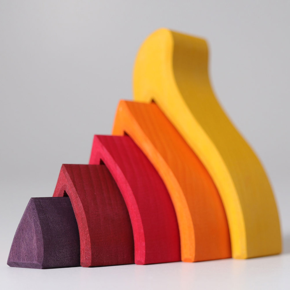 Grimm's - Small Fire Stacking Toy - 5pcs