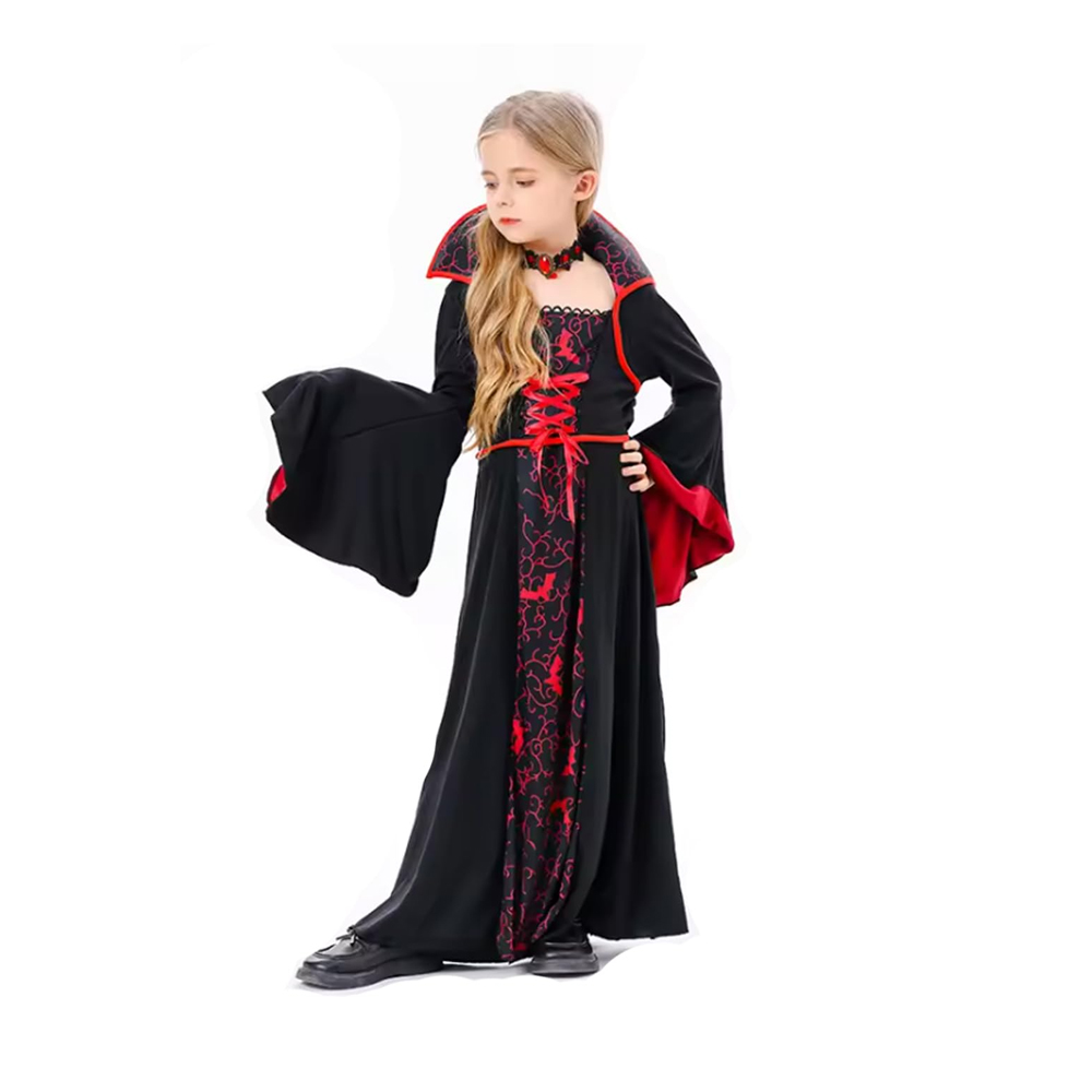 BrainGiggles - Vampire Costume For Girls - 2pcs