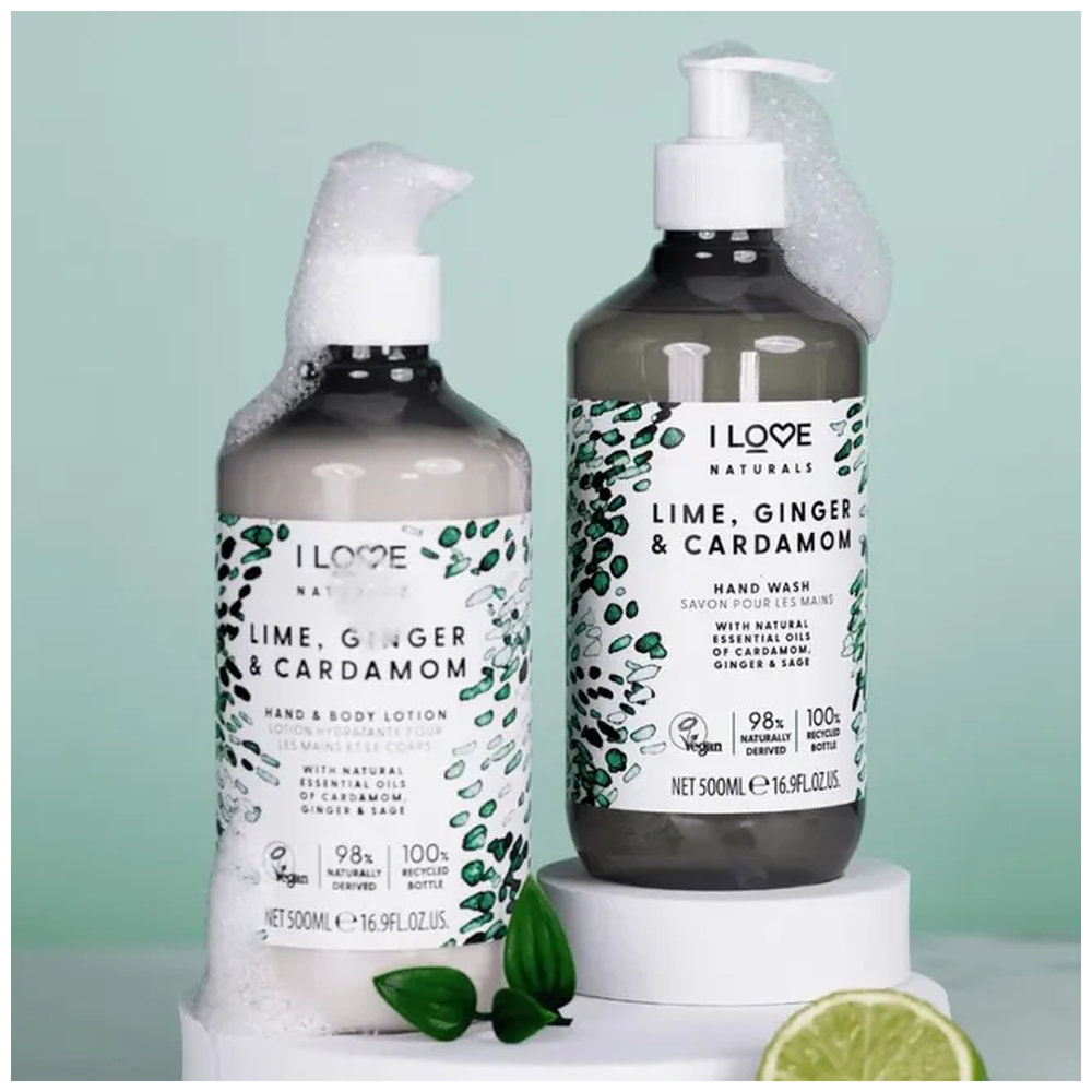 I LOVE - Naturals Lime, Ginger & Cardamom Hand Wash - 500ml
