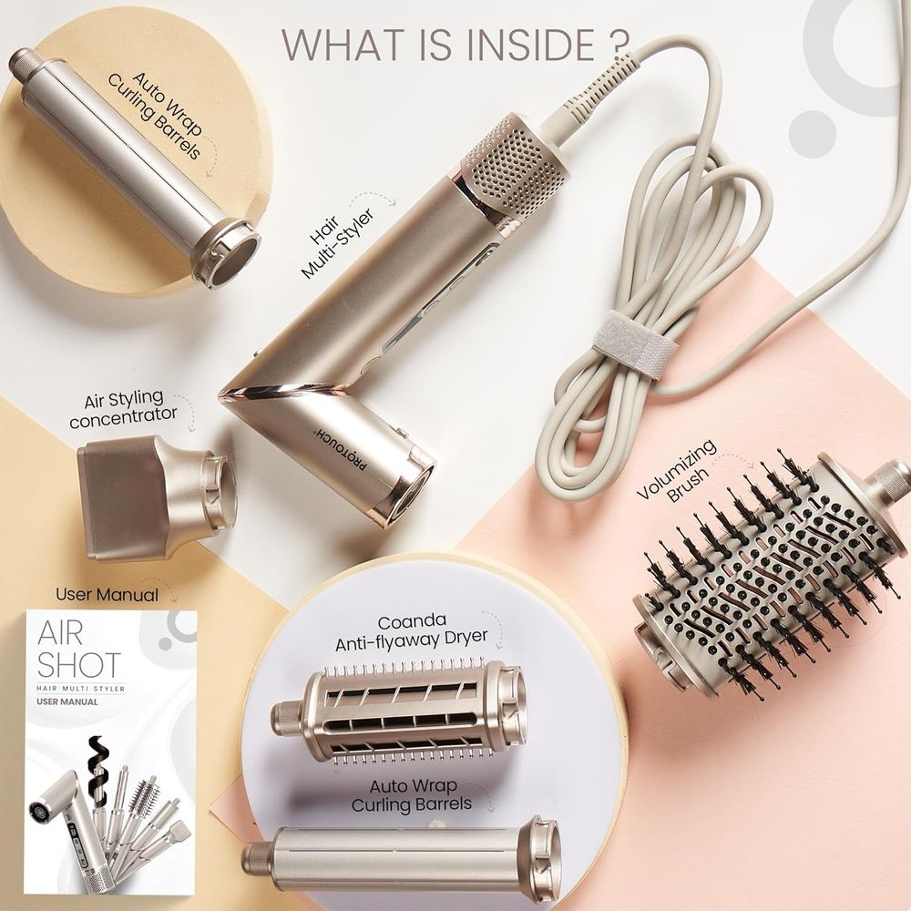 Protouch - Air Shot Hair Multi Styler - Grey