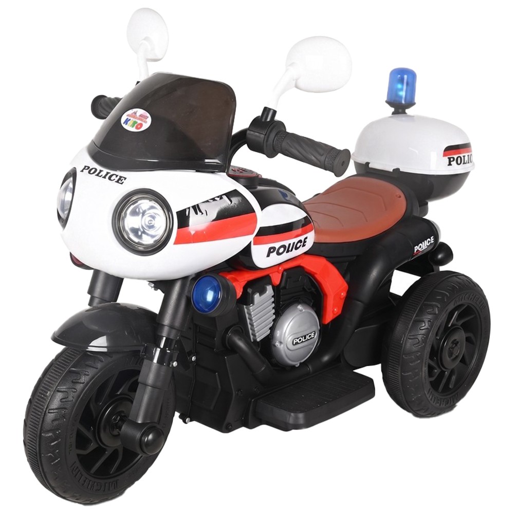 Kiko - Kids Electric Ride-On Police Motorcycle - 6 V