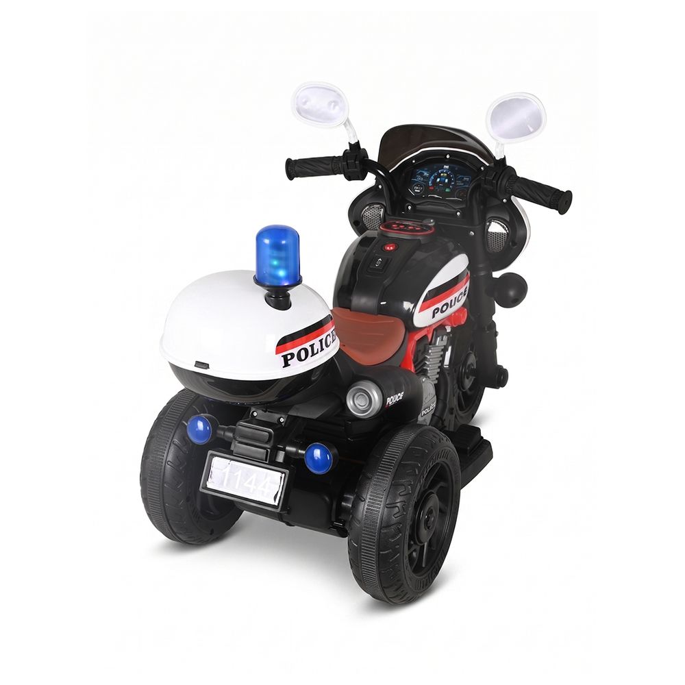 Kiko - Kids Electric Ride-On Police Motorcycle - 6 V