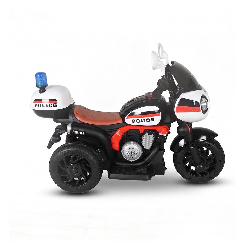 Kiko - Kids Electric Ride-On Police Motorcycle - 6 V