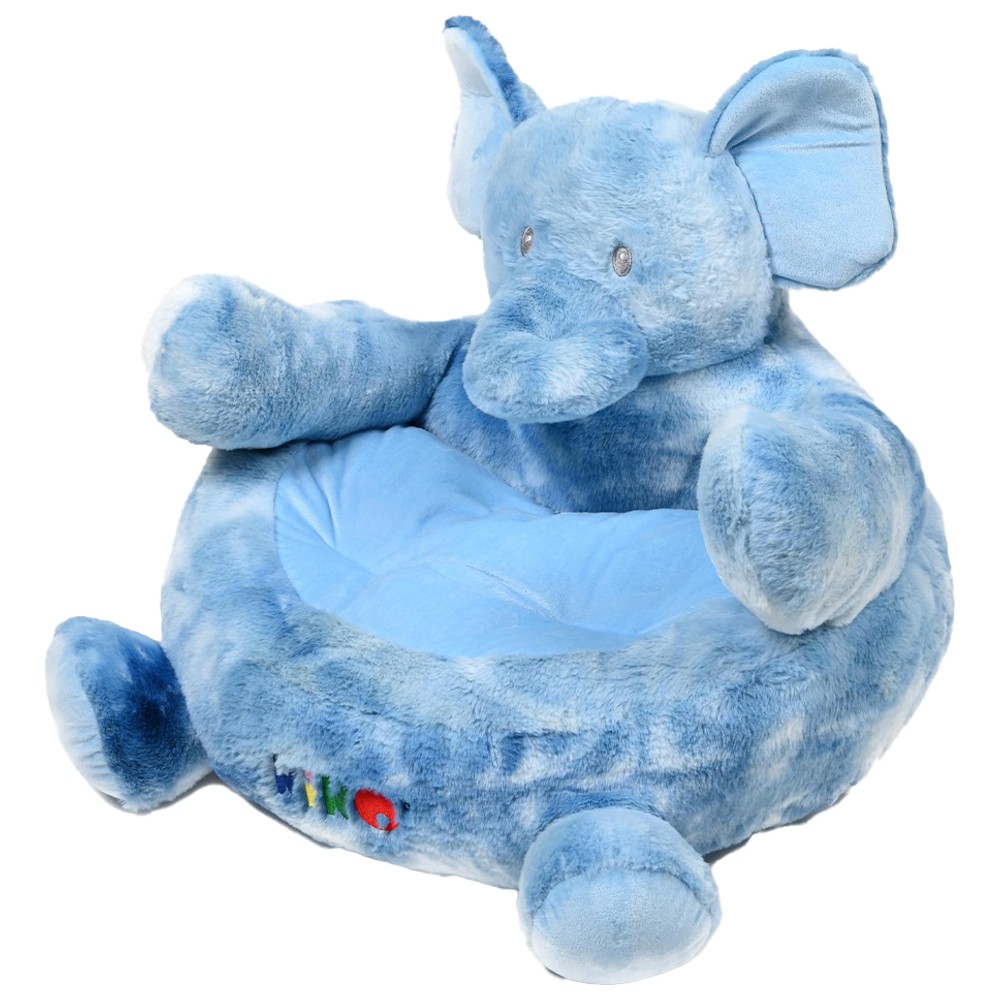 Kiko - Comfortable Baby Sofa Seat - Elephant - Blue