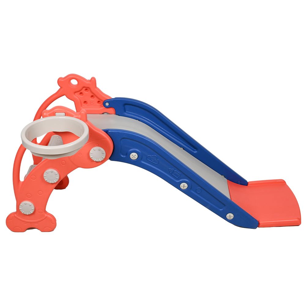 KiKo - 2 In 1 Slide With Basketball Hoop - 23-K211