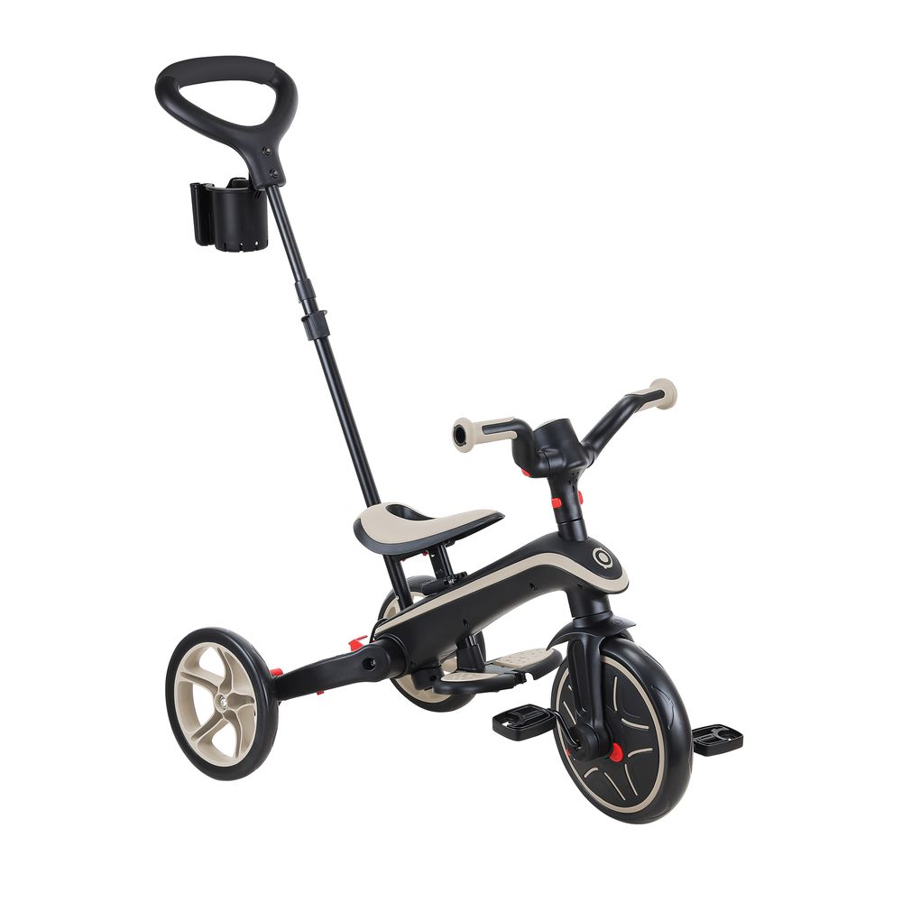Globber - Explorer Trike Foldable 4-In-1 Tricycle - Taupe