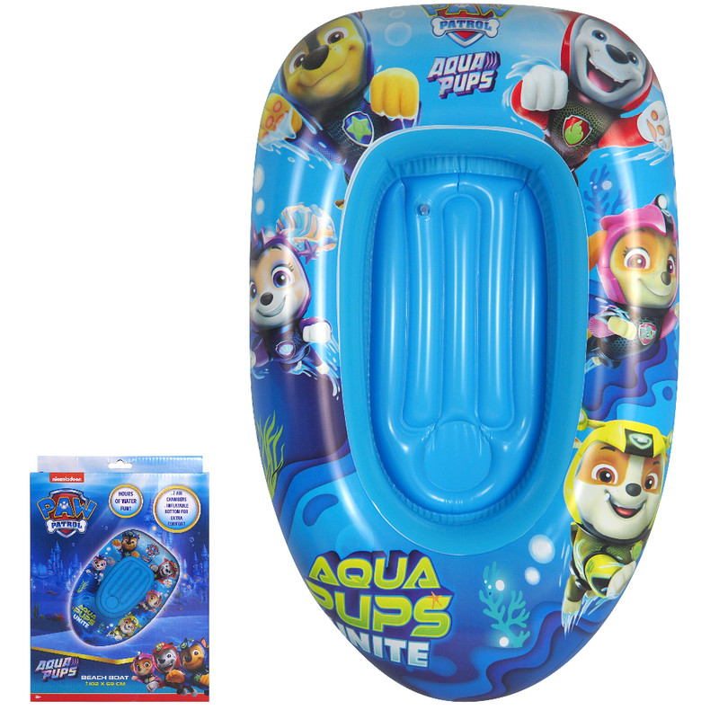 Nickelodeon - Paw Patrol Inflatable Beach Boat - Blue