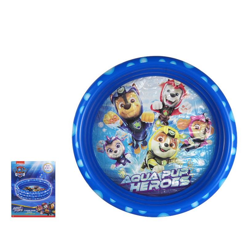 Nickelodeon - Paw Patrol Three Ring Inflatable Pool - Blue