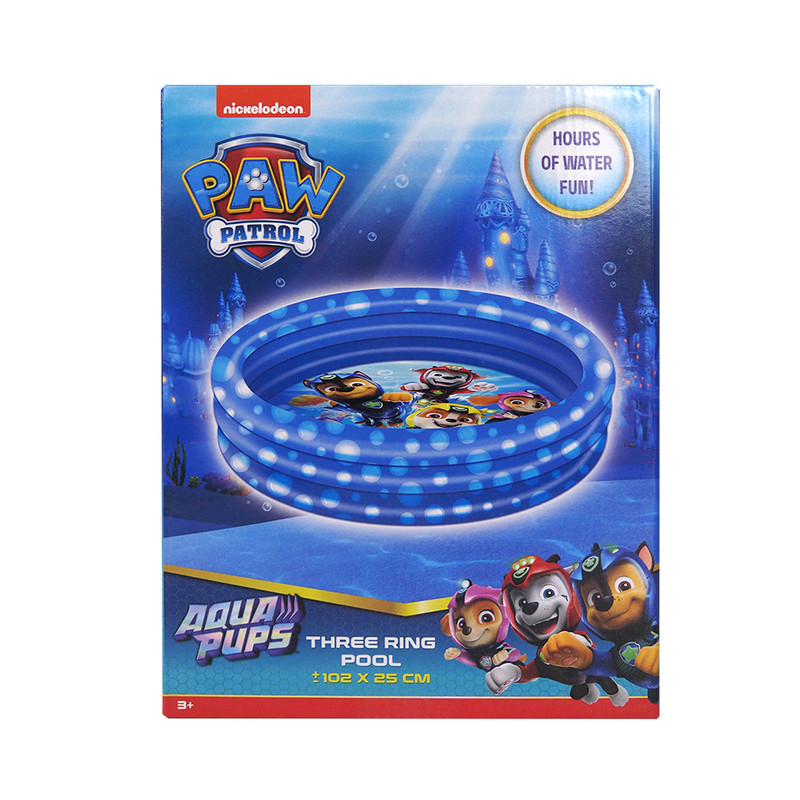 Nickelodeon - Paw Patrol Three Ring Inflatable Pool - Blue