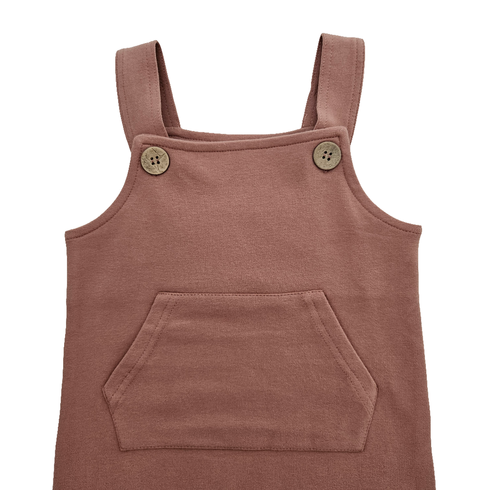 Issy & Lilo Organic Cotton Dungaree Almond - Brown