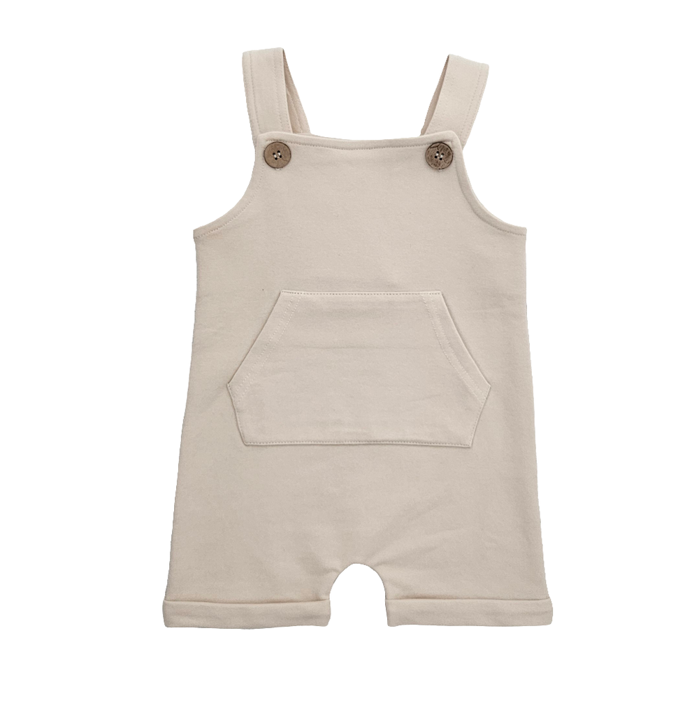 Issy & Lilo Organic Cotton Dungaree Coconut - Cream