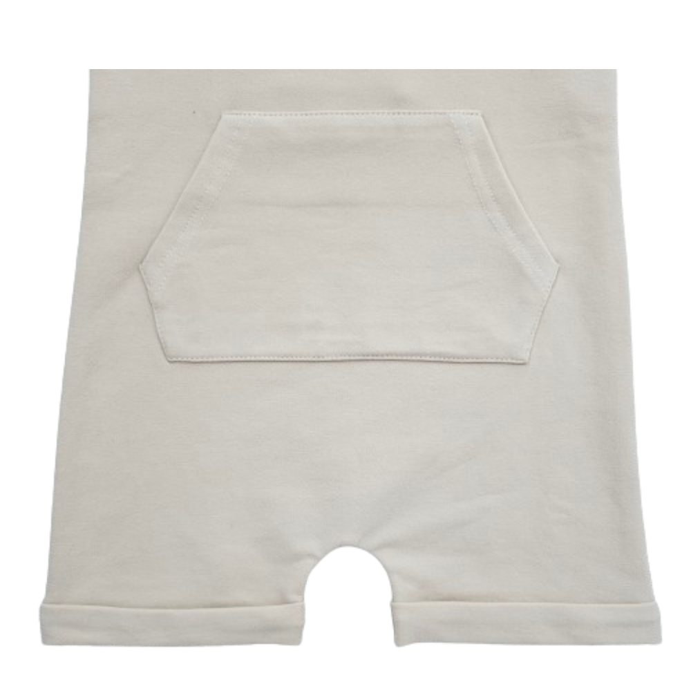 Issy & Lilo Organic Cotton Dungaree Coconut - Cream
