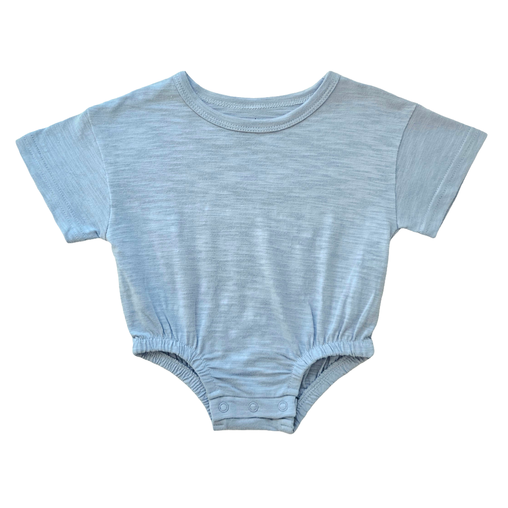 Issy & Lilo Oversized Organic Cotton Bodysuit - Baby Blue