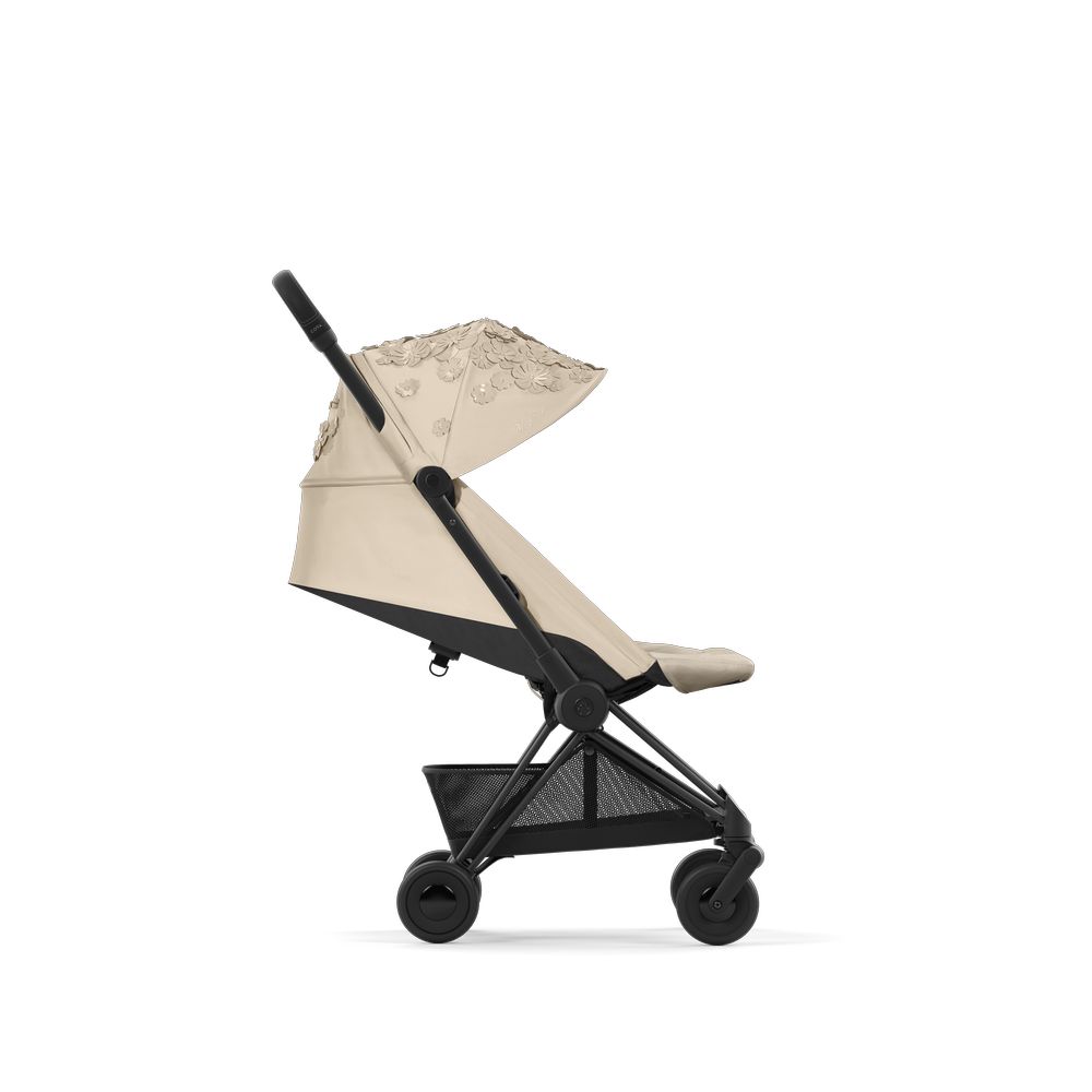 Cybex - Coya Ultra Compact Stroller - Simply Flowers Beige/Matte Black