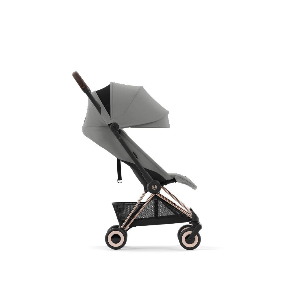 Cybex - Coya Ultra Compact Stroller - Rose Gold/Mirage Grey