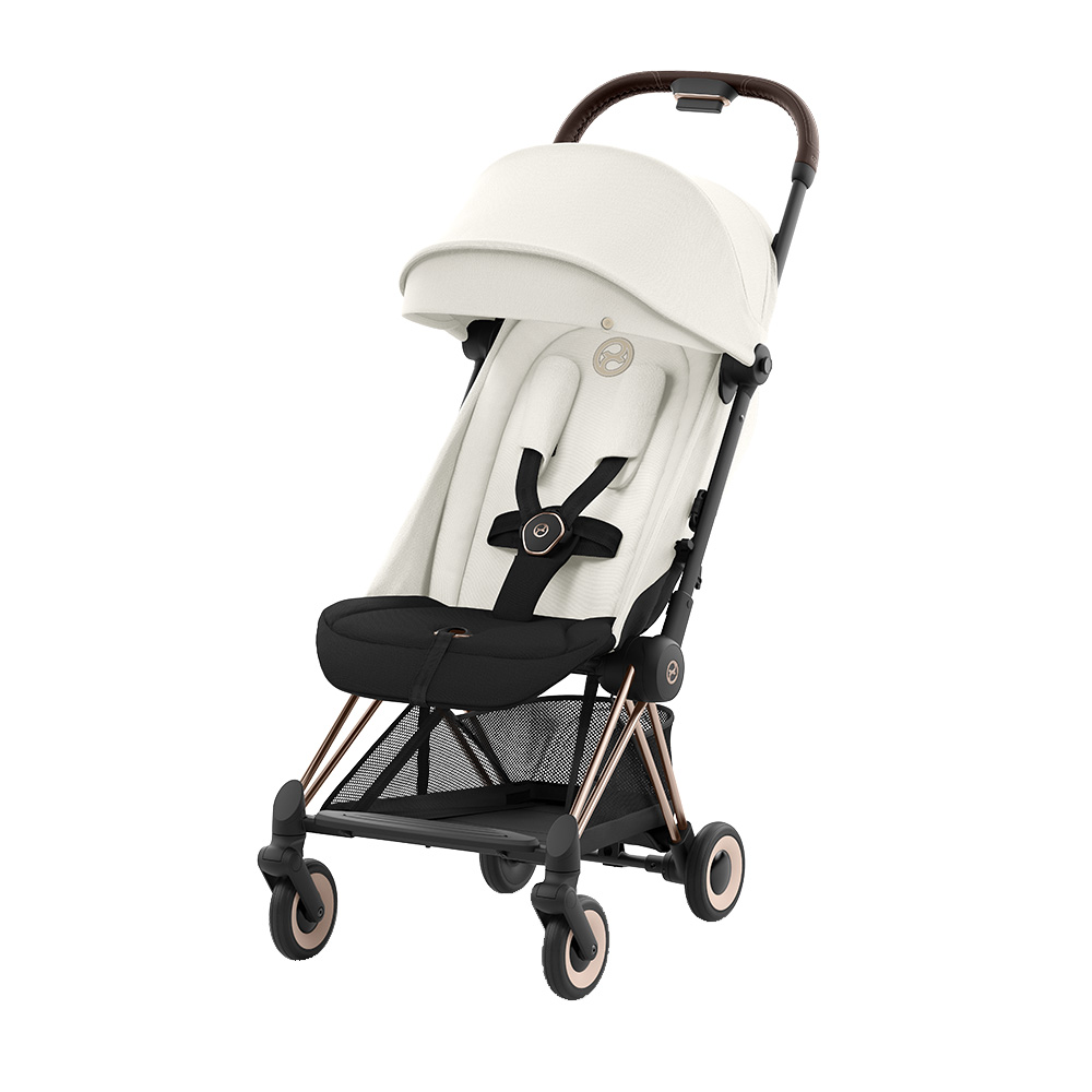 Cybex - Coya Ultra Compact Stroller - Rose Gold/Off White