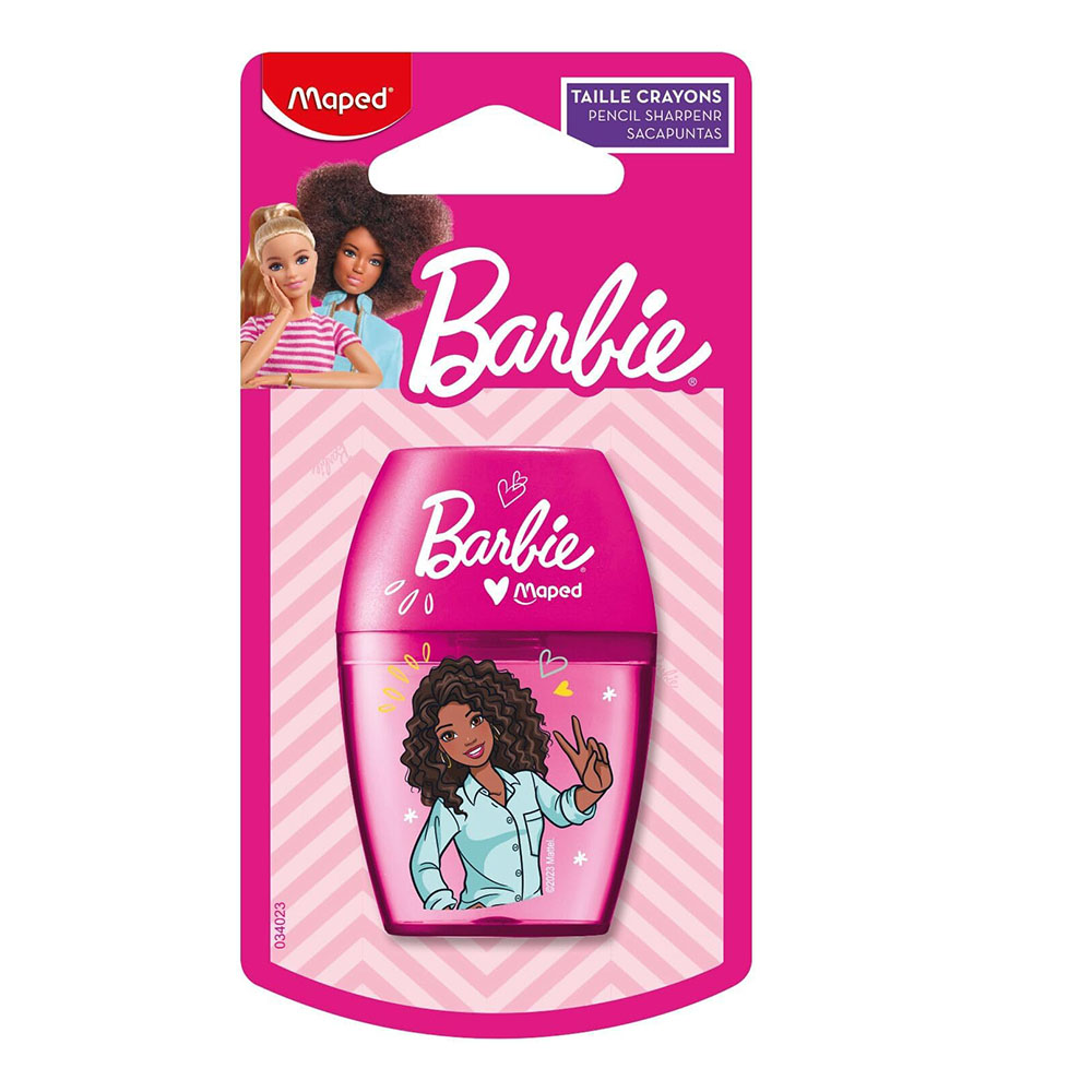 Maped - Barbie 1-Hole Pencil Sharpener Shaker - Pink