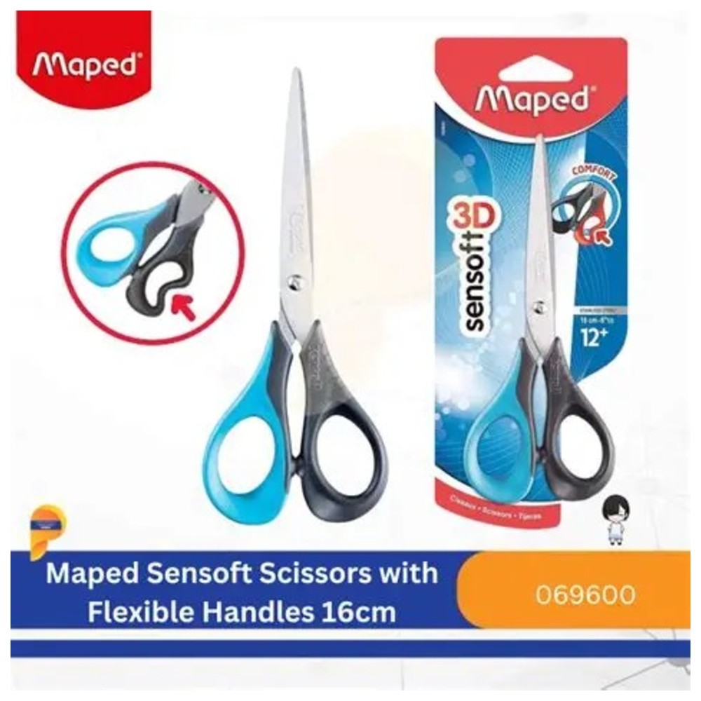 Maped - Sensoft 3D Scissors - Multicolor - 16 cm