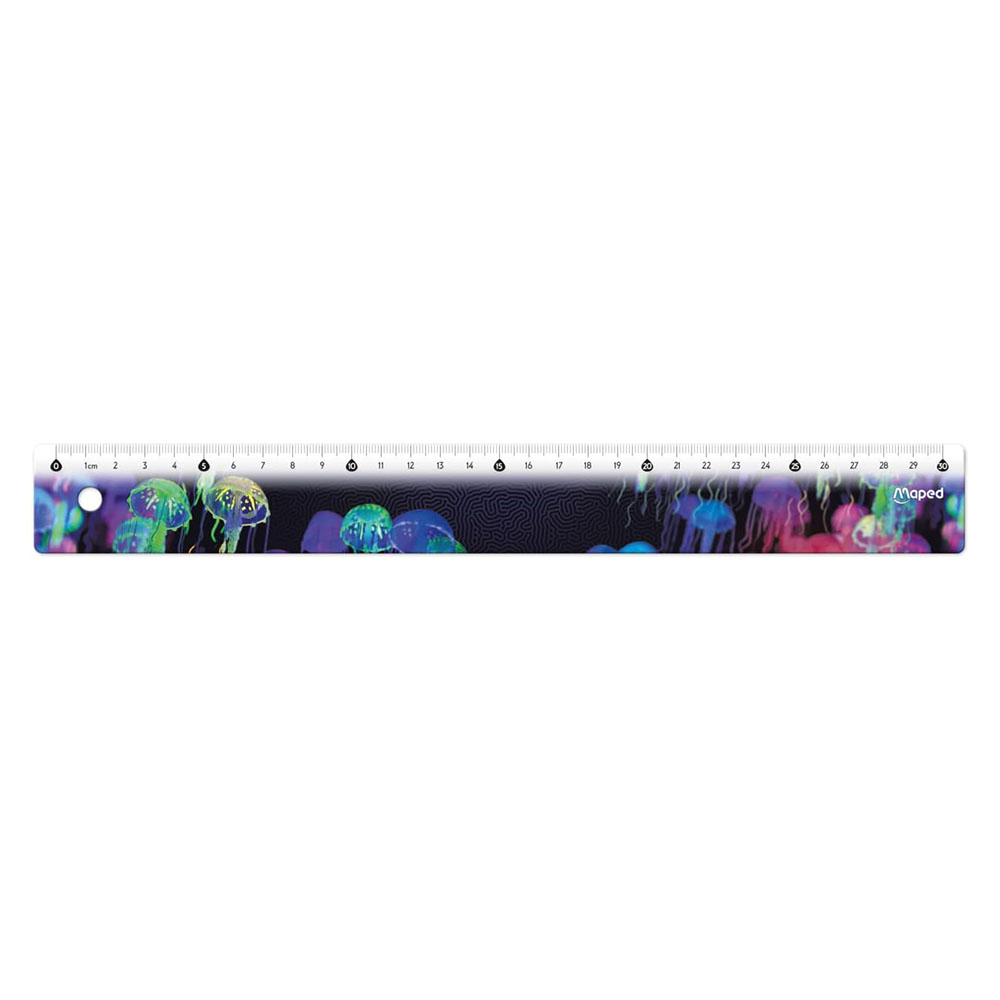 Maped - Deepsea Paradise Decorated Ruler - Blue - 30 cm