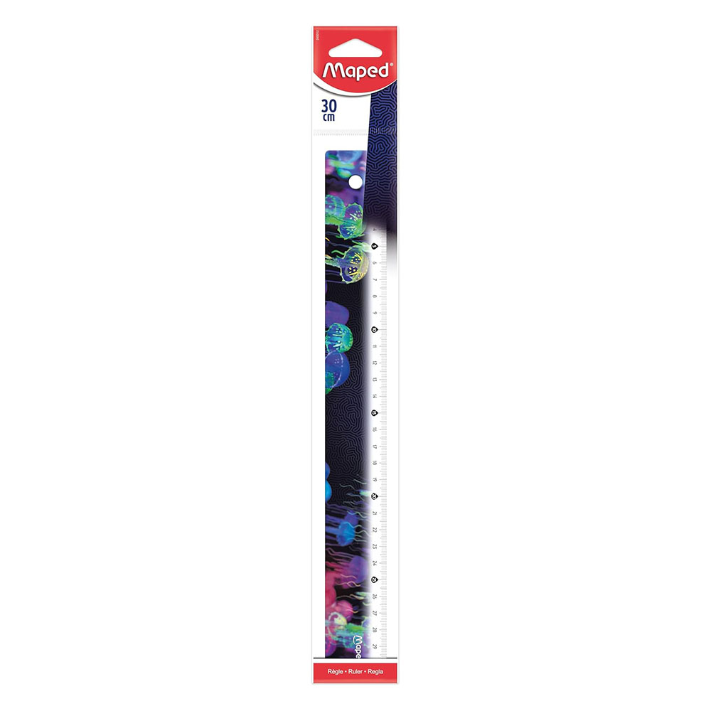Maped - Deepsea Paradise Decorated Ruler - Blue - 30 cm