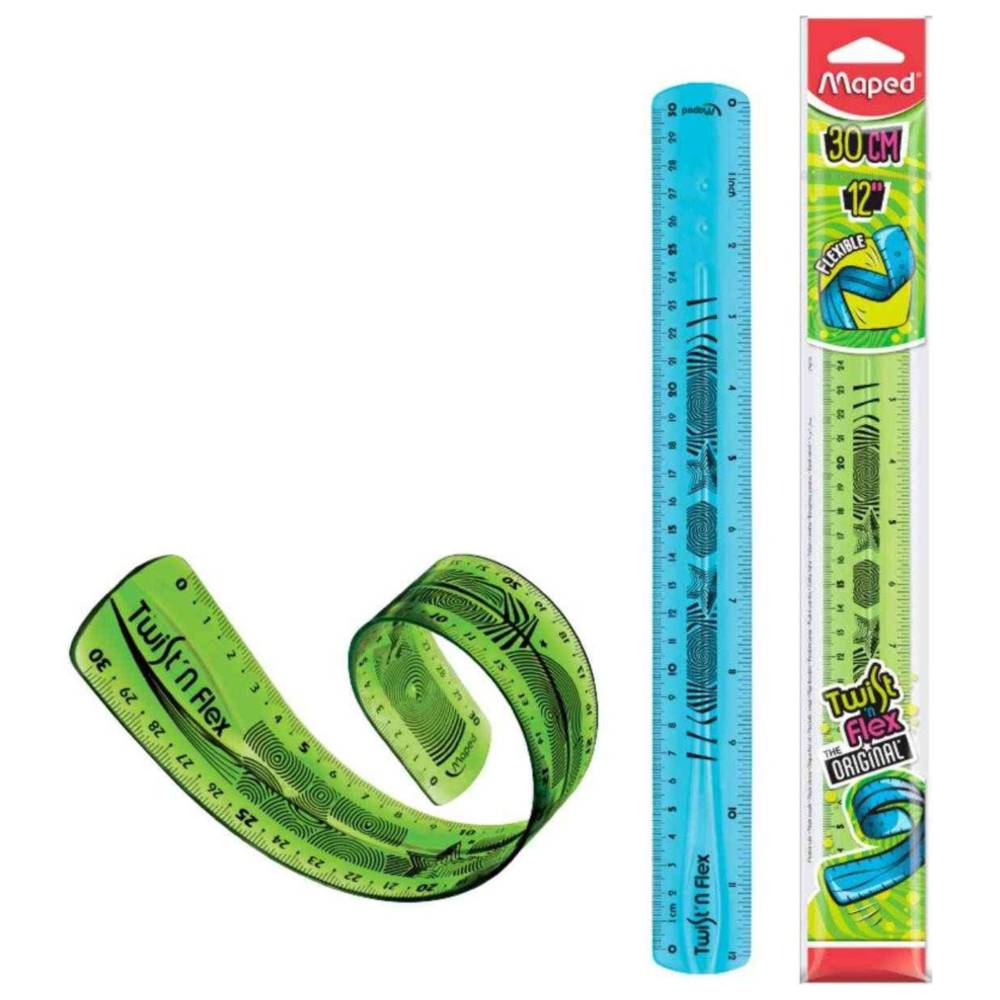 Maped - Twist N' Flex Ruler - Color May Vary - 1 Pc - 30 cm