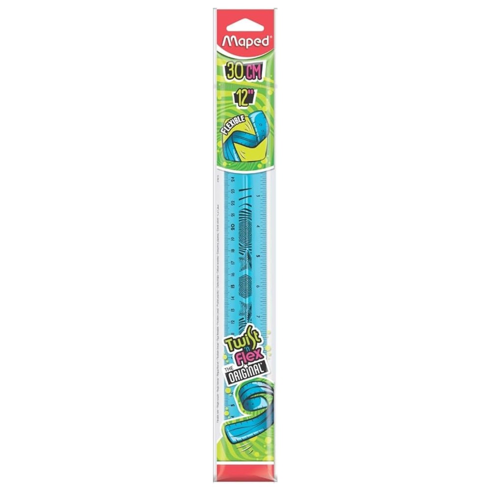 Maped - Twist N' Flex Ruler - Color May Vary - 1 Pc - 30 cm