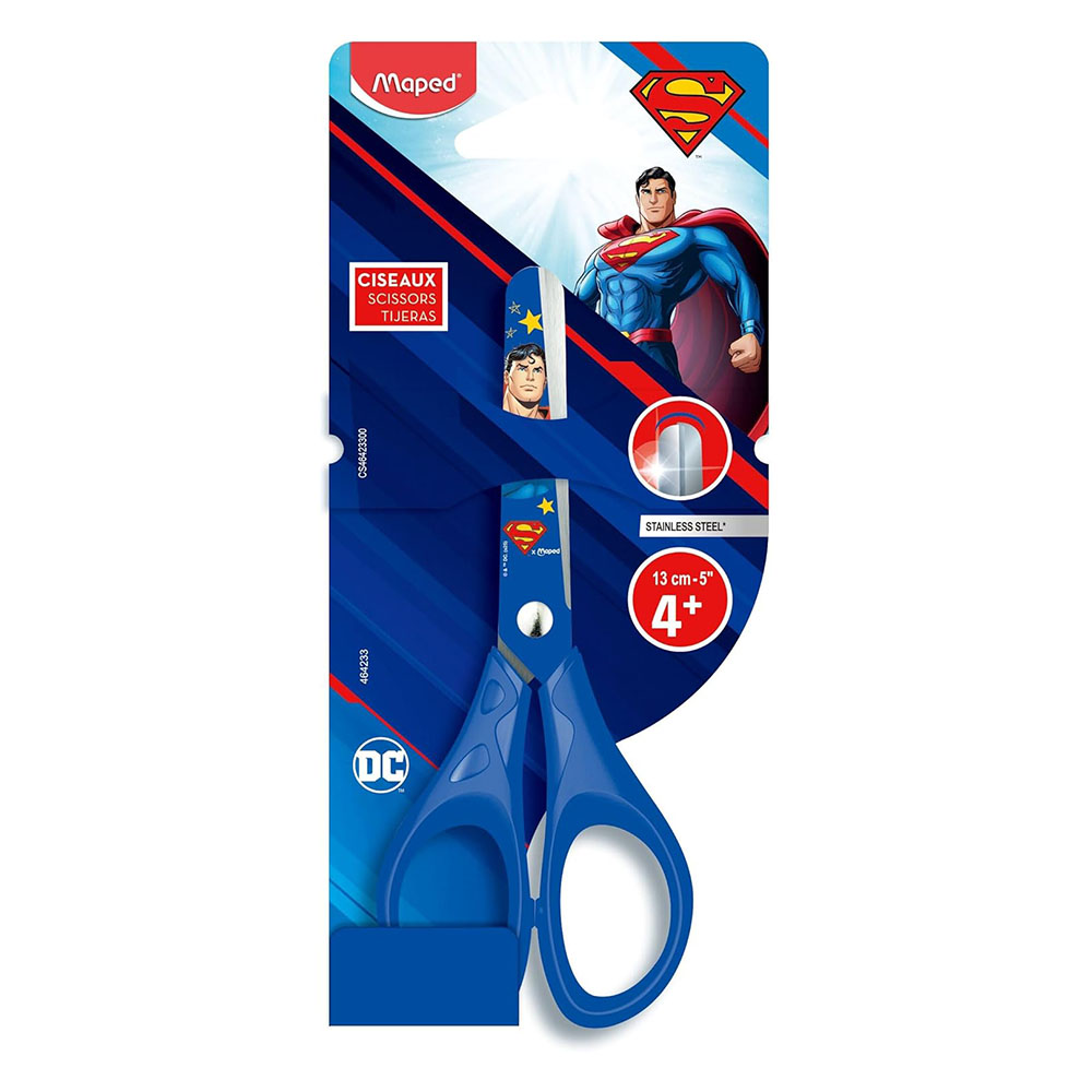 Maped - DC Superman Scissors - Blue - 13 cm